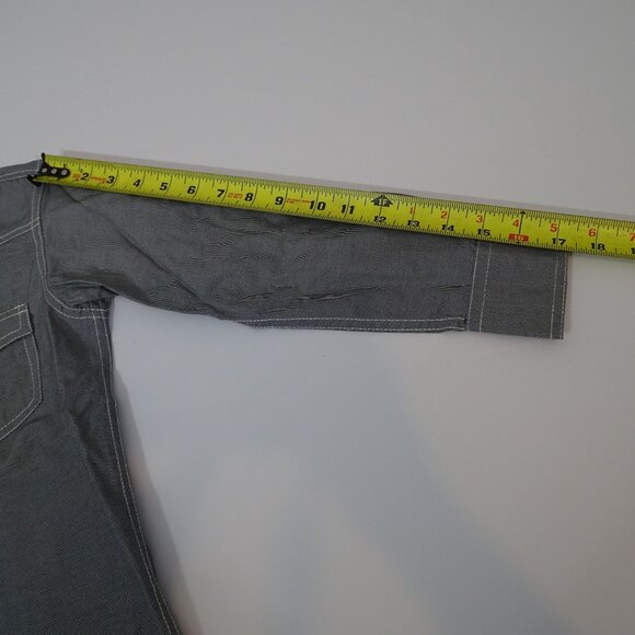 Rafter C Cowboy Pearl Snap Western Shirt Rodeo Boys Size M Black Long Sleeve - Picture 9 of 10